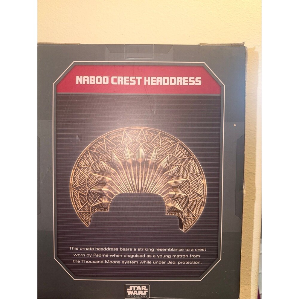 Disney parks Star Wars headdress galaxy edge Naboo crest Padme